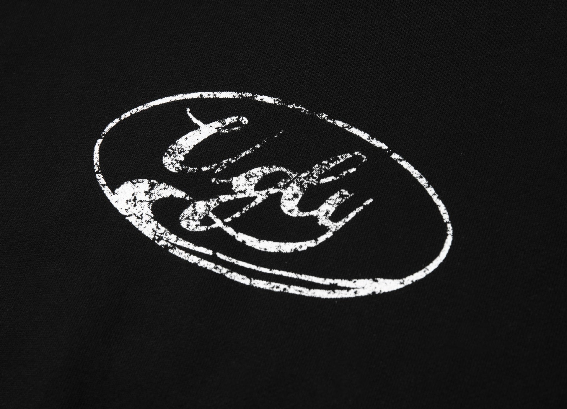 Embroidered Distressed Stitching Loose Round Neck Sweatshirt