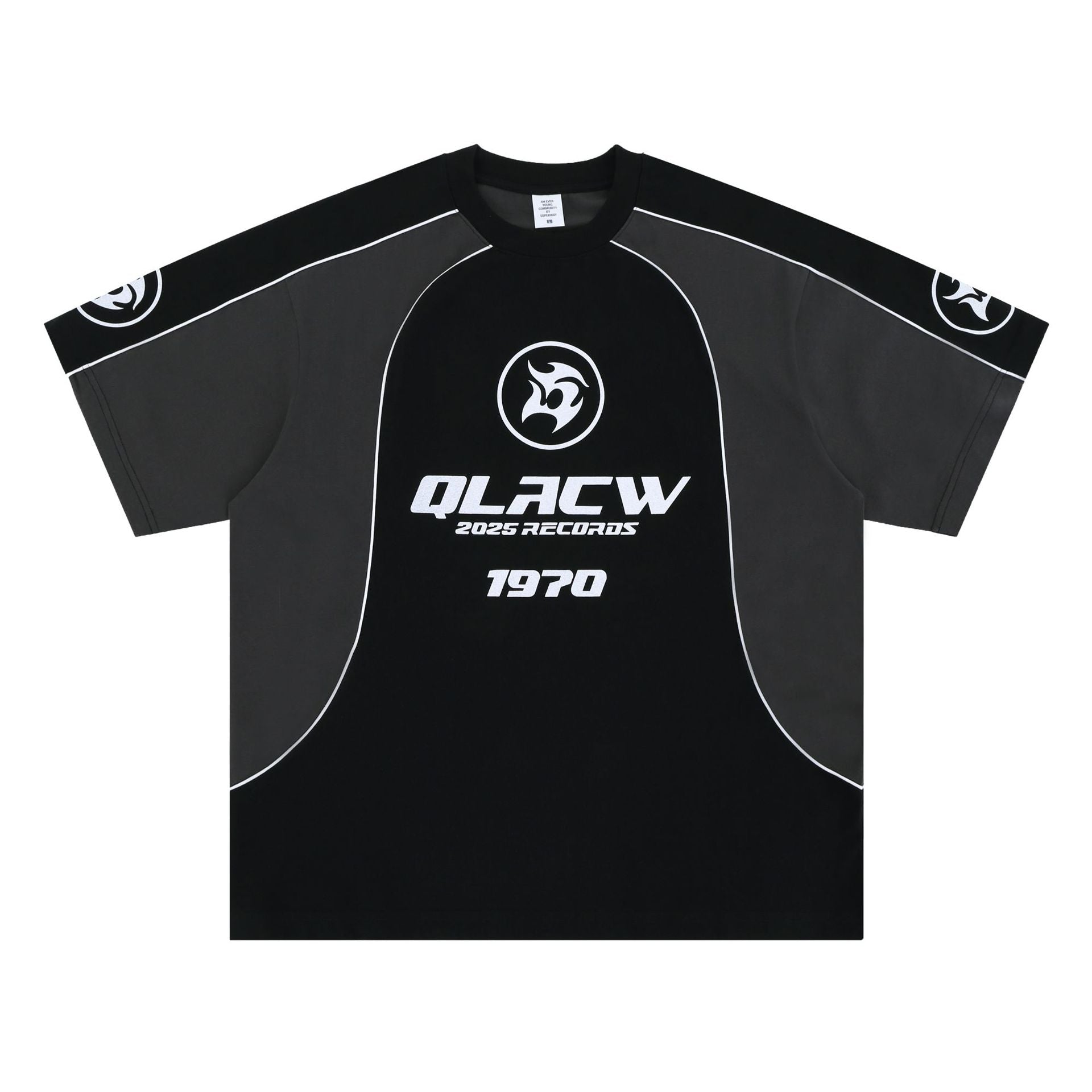 Football Jersey Spliced Letter Print Short Sleeve T-Shirt