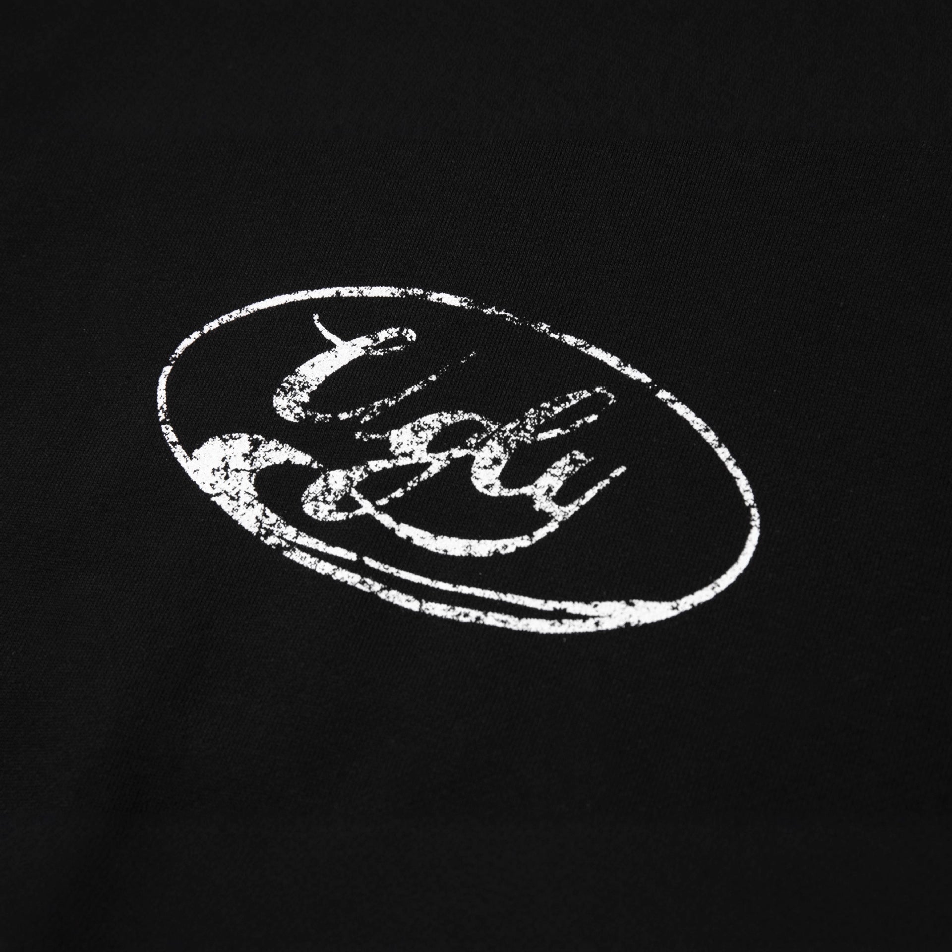 Embroidered Distressed Stitching Loose Round Neck Sweatshirt